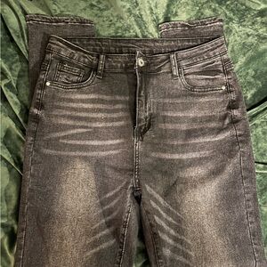 SHEIN Women's Gray Skinny Jeans